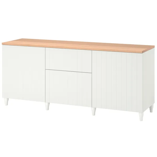 Comodă Ikea Besta 76 x 180 x 42 / MDF / Alb photo 1