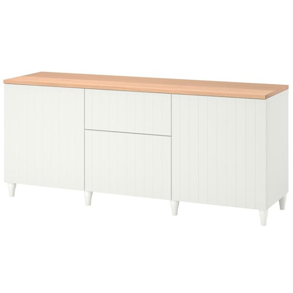 Comodă Ikea Besta 76 x 180 x 42 / MDF / Alb photo 1