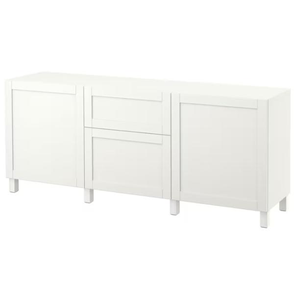 Comodă Ikea Besta 74 x 180 x 42 / MDF / Alb photo 1