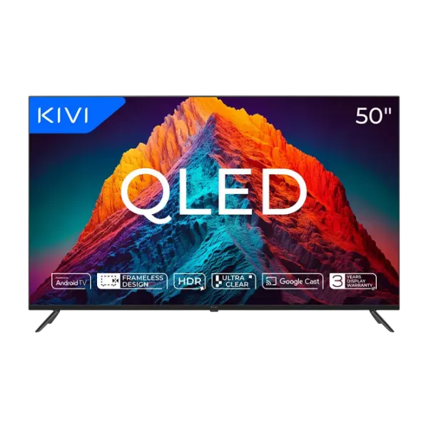 Телевизор Kivi 50U770QB 50" / QLED / 4K / Smart TV / Черный photo 1