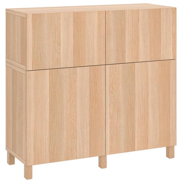 Comodă Ikea Besta 112 x 120 x 42 / MDF / Stejar Natural photo 3