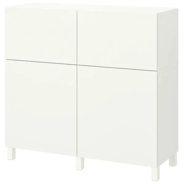 Comodă Ikea Besta 112 x 120 x 42 / MDF / Alb photo 1