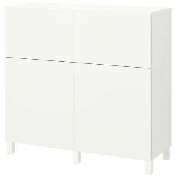 Comodă Ikea Besta 112 x 120 x 42 / MDF / Alb photo 1