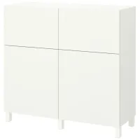 Comodă Ikea Besta 112 x 120 x 42 / MDF / Alb
