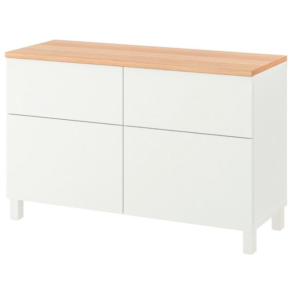 Comodă Ikea Besta 76 x 120 x 42 / MDF / Alb photo 1