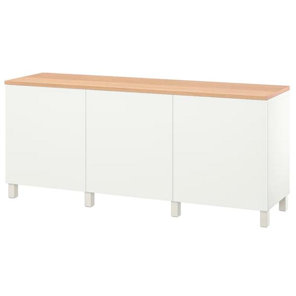 Comodă Ikea Besta 76 x 180 x 42 / MDF / Alb photo 1