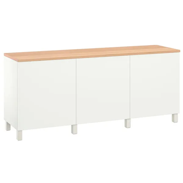 Comodă Ikea Besta 76 x 180 x 42 / MDF / Alb photo 2