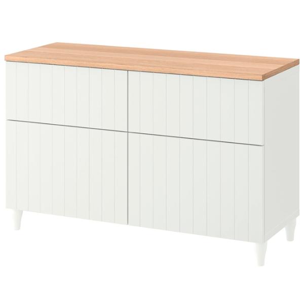Comodă Ikea Besta 76 x 120 x 42 / MDF / Alb photo 1