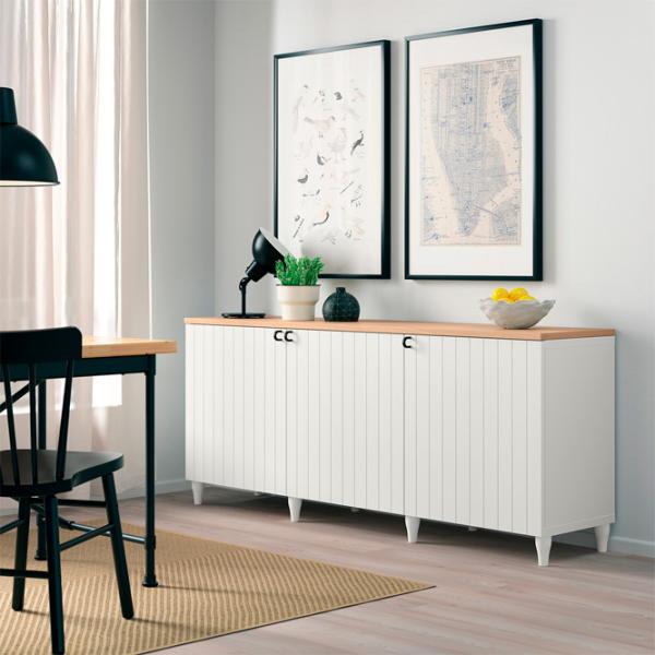 Комод Ikea Besta 76 x 180 x 42см / МДФ / Белый photo 3