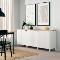 Comodă Ikea Besta 76 x 180 x 42 / MDF / Alb photo 3