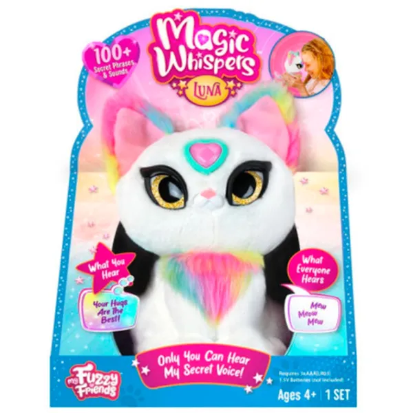 Jucărie moale My Fuzzy Friends Magic Whispers Luna 18603S 4+ / White photo 5