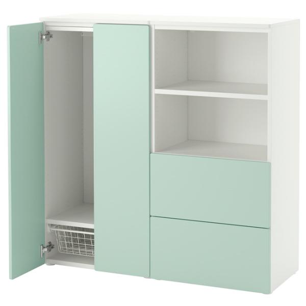 Comodă Ikea Smastad/Platsa 123 x 120 x 42 / MDF / Verde deschis photo 1