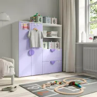 Комод Ikea Smastad/Platsa 123 x 120 x 42см / МДФ / Светло сиреневый photo 3