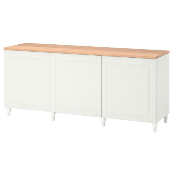 Comodă Ikea Besta 76 x 180 x 42 / MDF / Alb photo 1