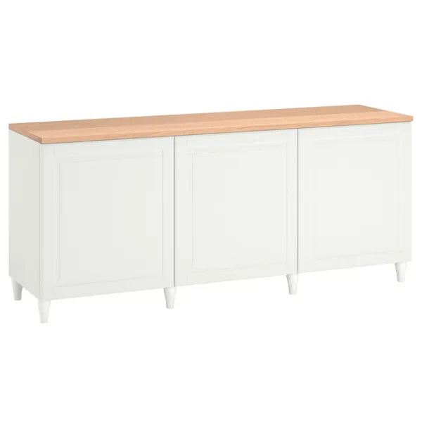Comodă Ikea Besta 76 x 180 x 42 / MDF / Alb photo 2