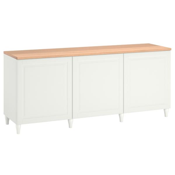 Comodă Ikea Besta 76 x 180 x 42 / MDF / Alb photo 2