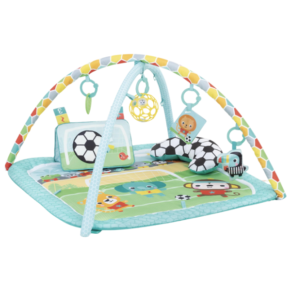 Covoraş pentru joc Bright Starts Grip & Kick Oball (17165) 0+/ Dreptunghiular/ Green photo 1