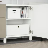 Комод Ikea Besta 74 x 180 x 40см / МДФ / Белый Бежевый photo 2