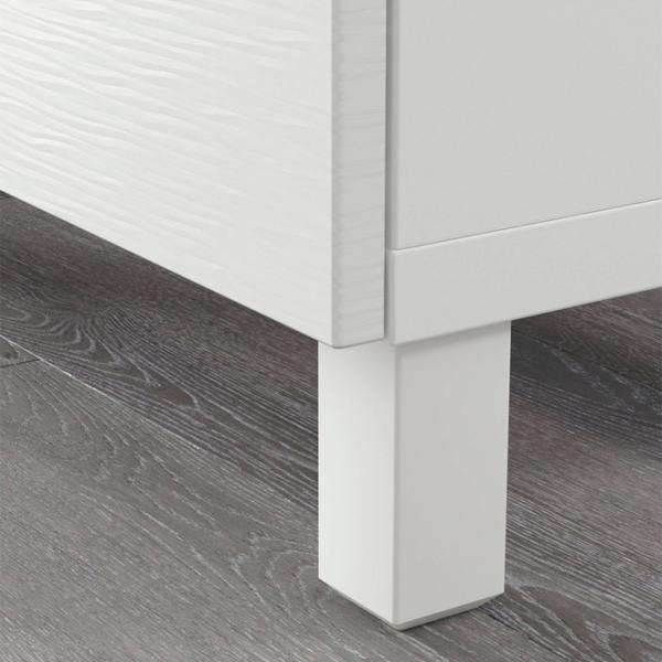 Comodă Ikea Besta 74 x 180 x 40 / MDF / Alb Bej photo 5