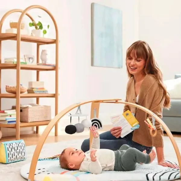 Covoraş pentru joc Skip Hop Discoverosity Montessori (9O290810) 0+/ Rotund/ White photo 5