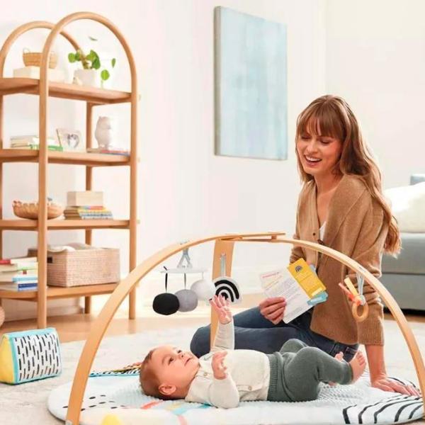 Covoraş pentru joc Skip Hop Discoverosity Montessori (9O290810) 0+/ Rotund/ White photo 5