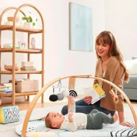 Covoraş pentru joc Skip Hop Discoverosity Montessori (9O290810) 0+/ Rotund/ White photo 5