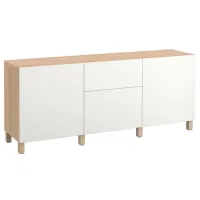 Comodă Ikea Besta 74 x 180 x 40 / MDF / Stejar Antichizat photo 2