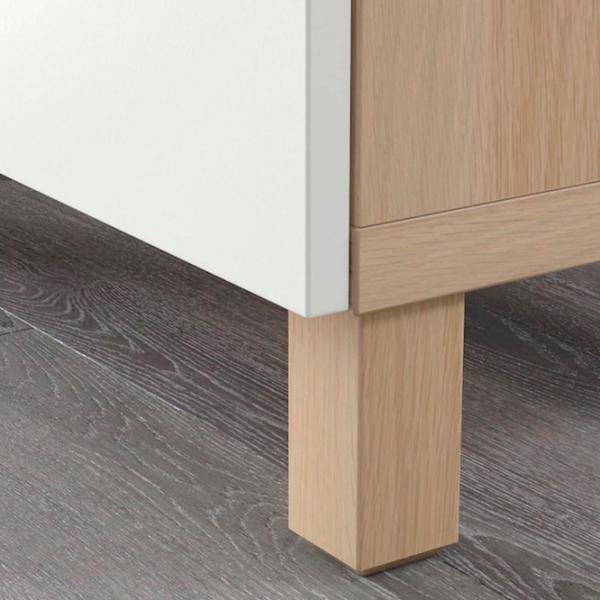 Комод Ikea Besta 74 x 180 x 40см / МДФ / Дуб Беленый photo 5