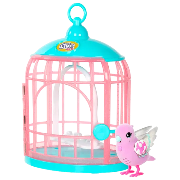 Интерактивная игрушка Little Live Pets Talking bird with a cage 26404 5+ / Розовый photo 1 Интерактивная игрушка Little Live Pets Talking bird with a cage 26404 5+ / Розовый photo 1