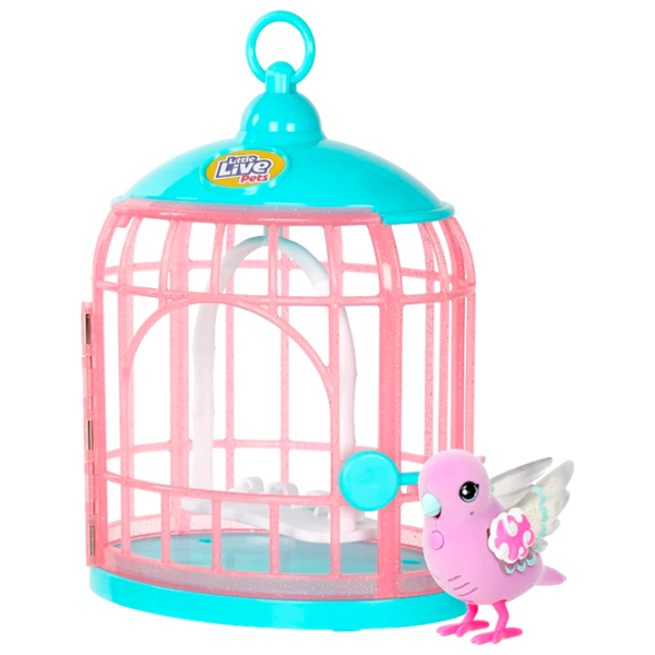 Интерактивная игрушка Little Live Pets Talking bird with a cage 26404 5+ / Розовый photo 1 Интерактивная игрушка Little Live Pets Talking bird with a cage 26404 5+ / Розовый photo 1