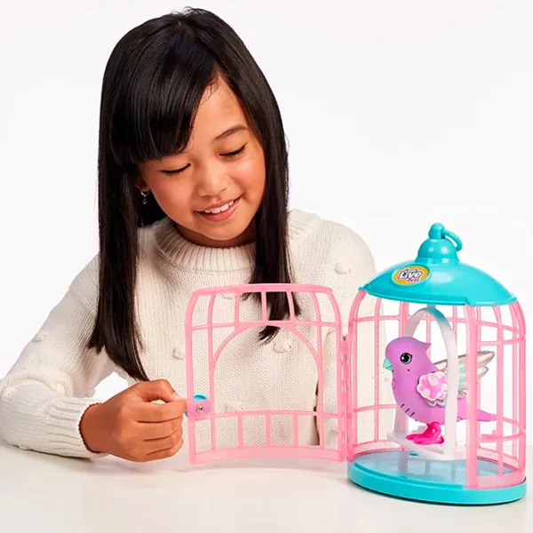 Интерактивная игрушка Little Live Pets Talking bird with a cage 26404 5+ / Розовый photo 3 Интерактивная игрушка Little Live Pets Talking bird with a cage 26404 5+ / Розовый photo 3