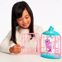 Jucărie interactivă Little Live Pets Talking bird with a cage 26404 5+ / Pink photo 3