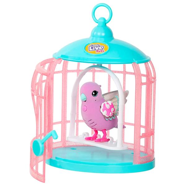 Интерактивная игрушка Little Live Pets Talking bird with a cage 26404 5+ / Розовый photo 5 Интерактивная игрушка Little Live Pets Talking bird with a cage 26404 5+ / Розовый photo 5