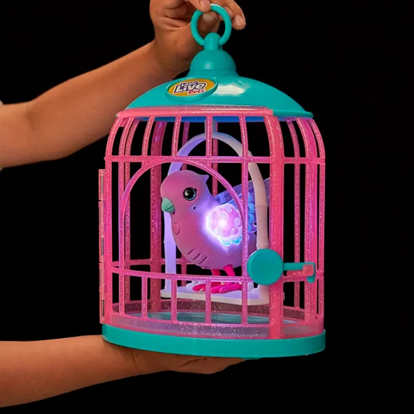 Интерактивная игрушка Little Live Pets Talking bird with a cage 26404 5+ / Розовый photo 7 Интерактивная игрушка Little Live Pets Talking bird with a cage 26404 5+ / Розовый photo 7
