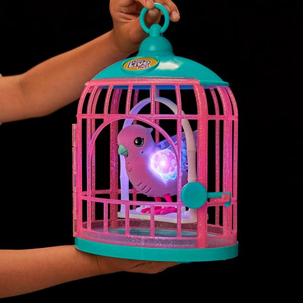 Интерактивная игрушка Little Live Pets Talking bird with a cage 26404 5+ / Розовый photo 7 Интерактивная игрушка Little Live Pets Talking bird with a cage 26404 5+ / Розовый photo 7