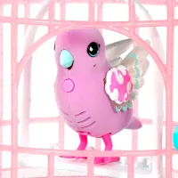 Jucărie interactivă Little Live Pets Talking bird with a cage 26404 5+ / Pink photo 9