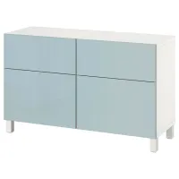 Comodă Ikea Besta 74 x 120 x 42 / MDF / Sur albastru deschis