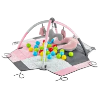 Covoraş pentru joc BabyJem Toy Ball Play (690) 0+/ Dreptunghiular/ Pink photo 2