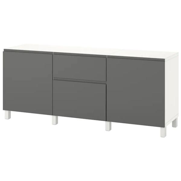 Комод Ikea Besta 74 x 180 x 42см / МДФ / Темно серый photo 1