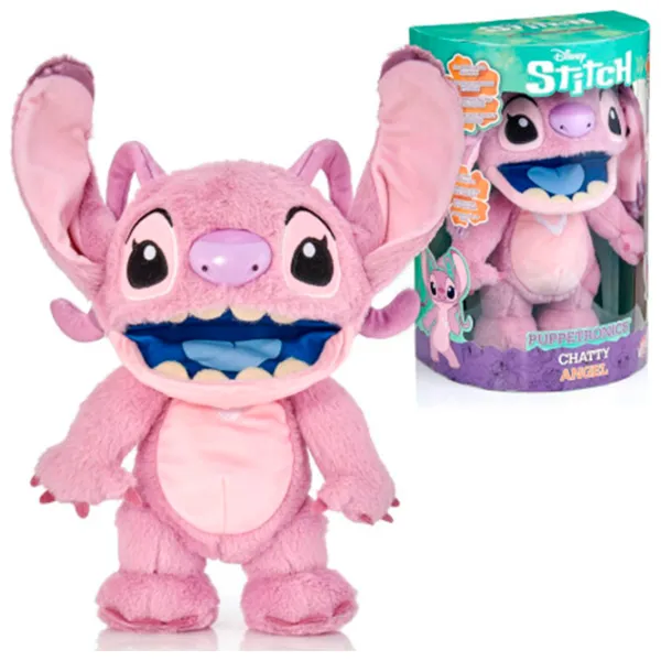 Jucărie moale Stitch Disney Real FX Chatty Angel Puppet DIS102601 6+ / Pink photo 2