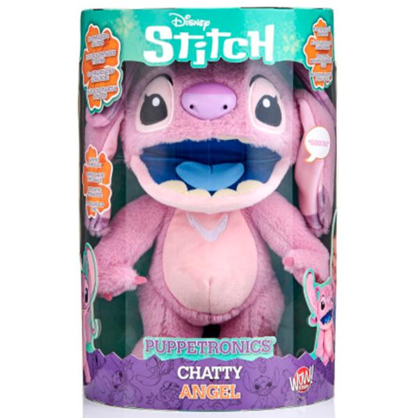 Jucărie moale Stitch Disney Real FX Chatty Angel Puppet DIS102601 6+ / Pink photo 6