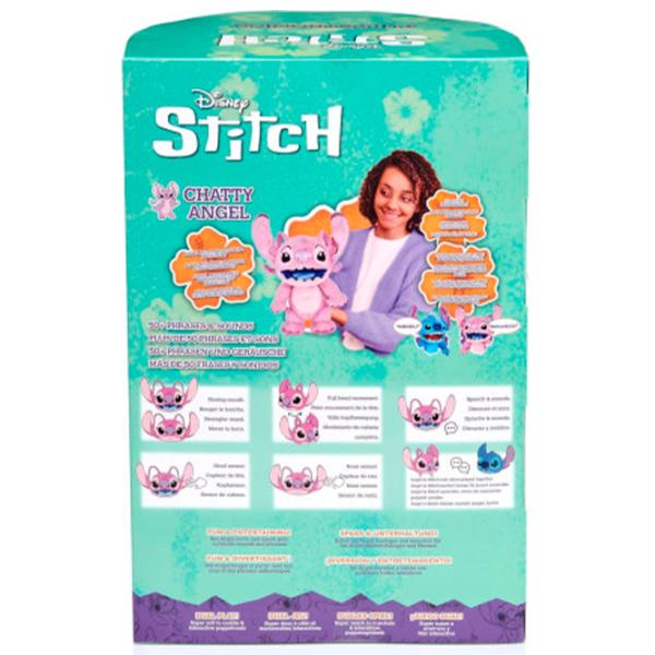 Jucărie moale Stitch Disney Real FX Chatty Angel Puppet DIS102601 6+ / Pink photo 8