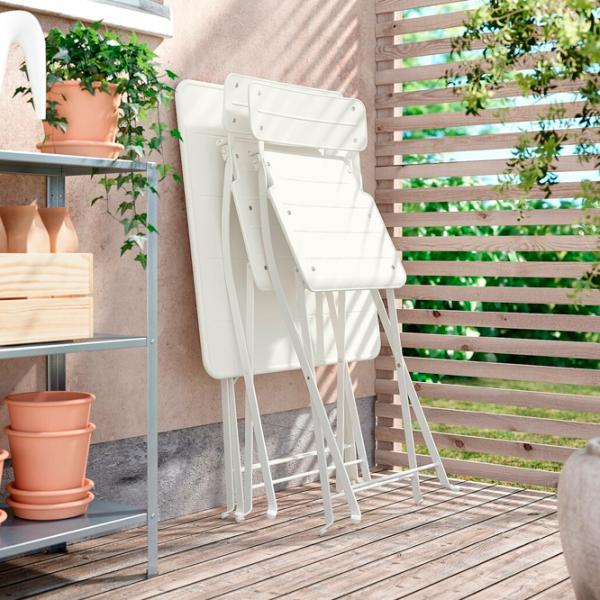 Scaun de grădină Ikea Sundso Metal / Metal / White White photo 2 Scaun de grădină Ikea Sundso Metal / Metal / White White photo 2