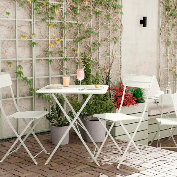 Scaun de grădină Ikea Sundso Metal / Metal / White White photo 5 Scaun de grădină Ikea Sundso Metal / Metal / White White photo 5
