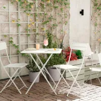 Садовый стул Ikea Sundso Металл / Металл / Белый White photo 5