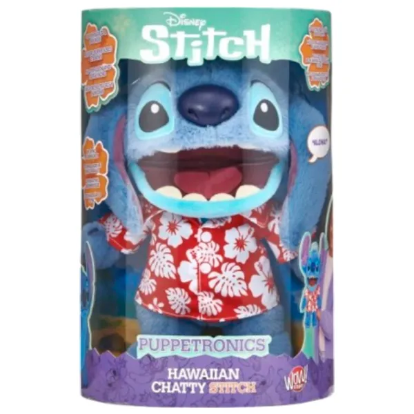 Jucărie moale Stip Disney Real FX Hawaiian Stitch Puppet DIS102701 6+ / Blue photo 5 Jucărie moale Stip Disney Real FX Hawaiian Stitch Puppet DIS102701 6+ / Blue photo 5