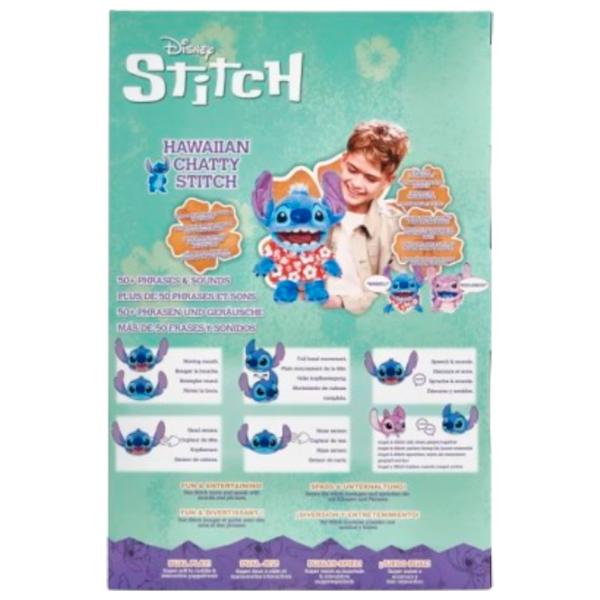 Jucărie moale Stip Disney Real FX Hawaiian Stitch Puppet DIS102701 6+ / Blue photo 7 Jucărie moale Stip Disney Real FX Hawaiian Stitch Puppet DIS102701 6+ / Blue photo 7