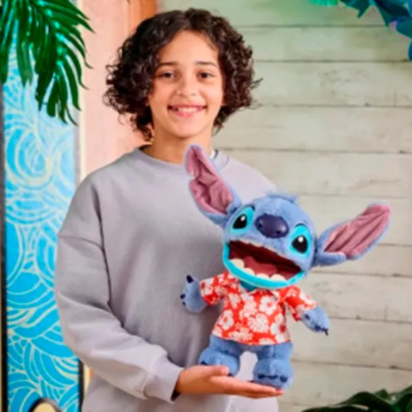 Jucărie moale Stip Disney Real FX Hawaiian Stitch Puppet DIS102701 6+ / Blue photo 8 Jucărie moale Stip Disney Real FX Hawaiian Stitch Puppet DIS102701 6+ / Blue photo 8