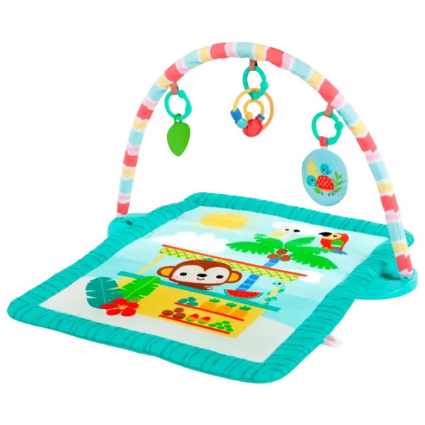 Covoraş pentru joc Bright Starts Tiki Toy Bar (12475) 0+/ Dreptunghiular/ Green photo 1