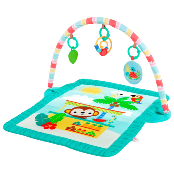 Covoraş pentru joc Bright Starts Tiki Toy Bar (12475) 0+/ Dreptunghiular/ Green photo 1